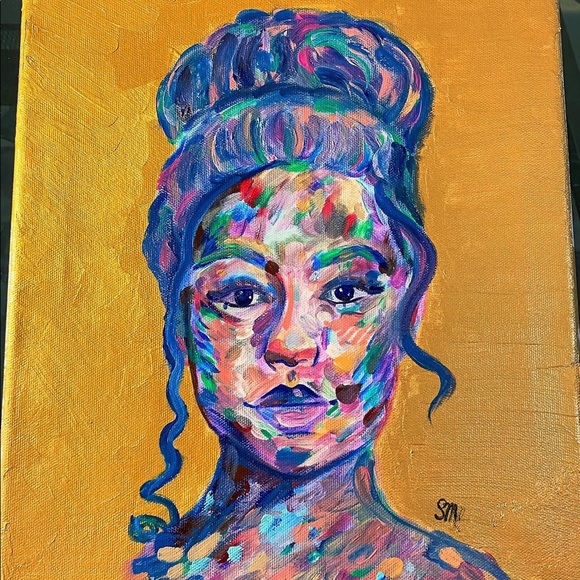 Colorful Abstract Woman Portrait - Picture 3 of 4